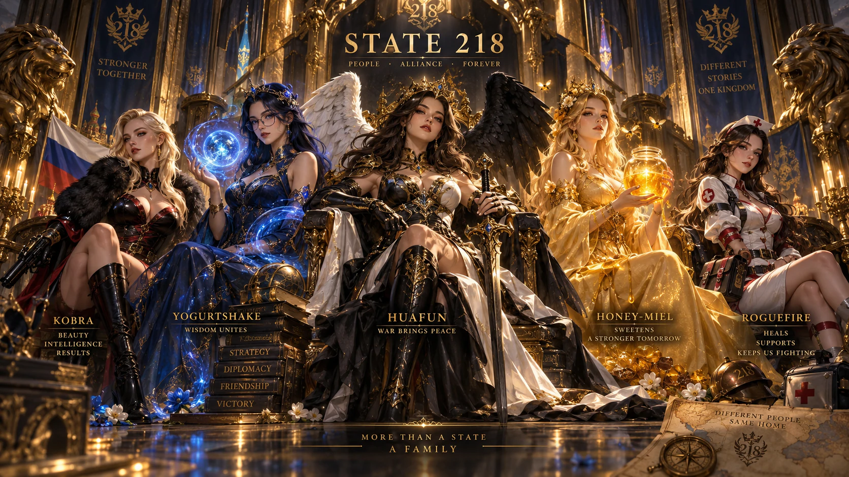 State 218 branded community artwork